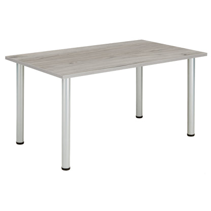 Core|Pole Leg|Rectangular|Meeting Table (FSC)|1400x800|Alaskan Grey Oak