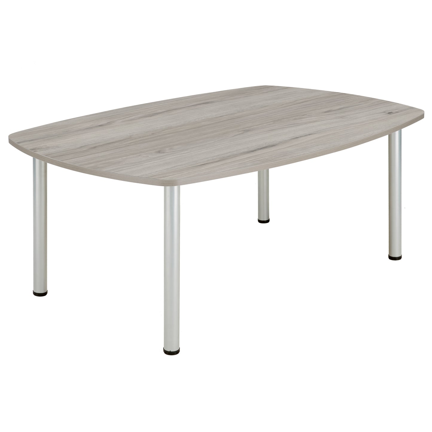 Core|Pole Leg|Barrel Shaped|Meeting Table (FSC)|1800x1000|Alaskan Grey Oak