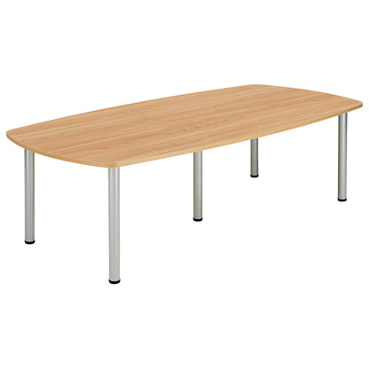 Core|Pole Leg|Barrel Shaped|Meeting Table (FSC)|2400x1000|Norwegian Beech