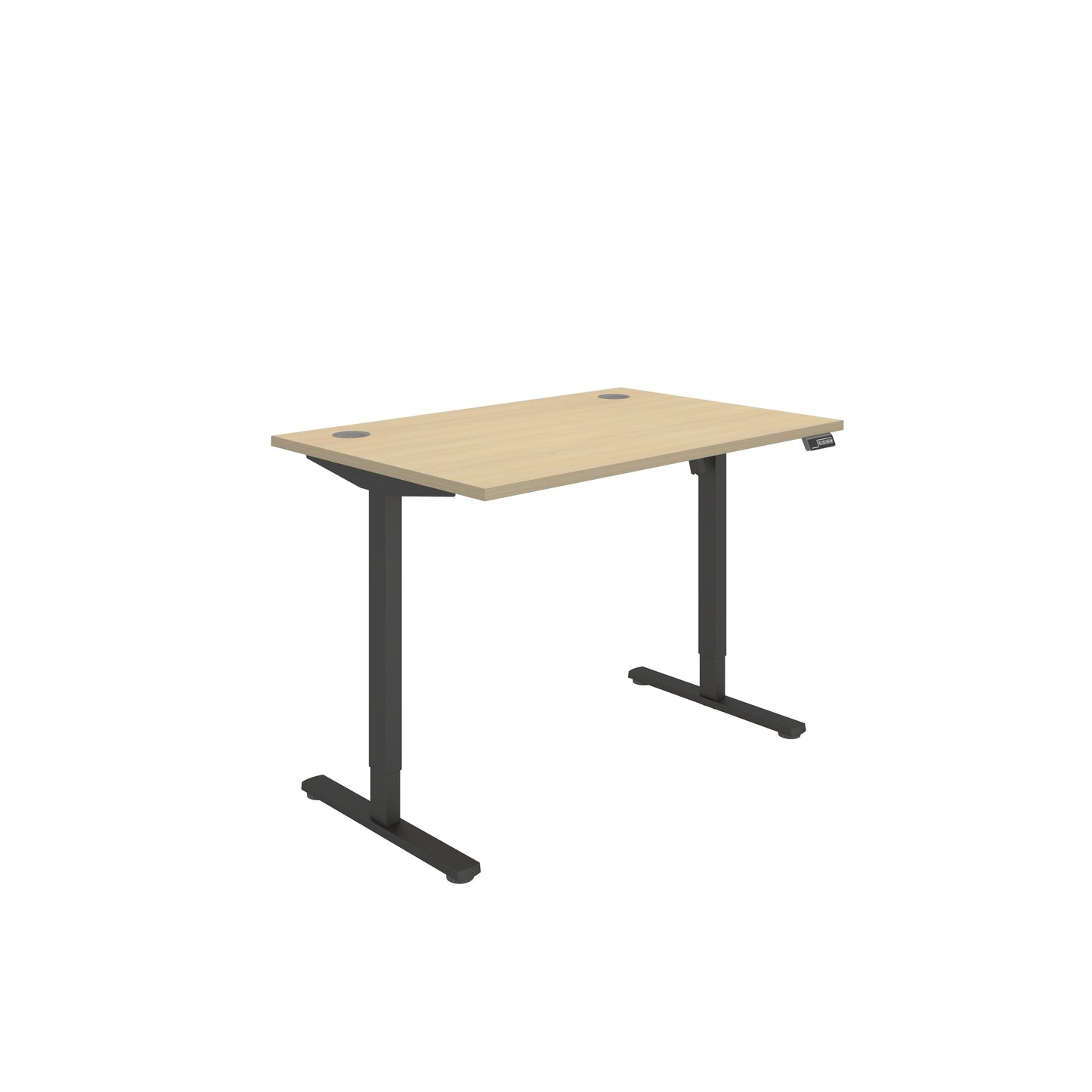 Core|Single Motor|Sit Stand Desk (FSC)|1200x800|Oak-Black