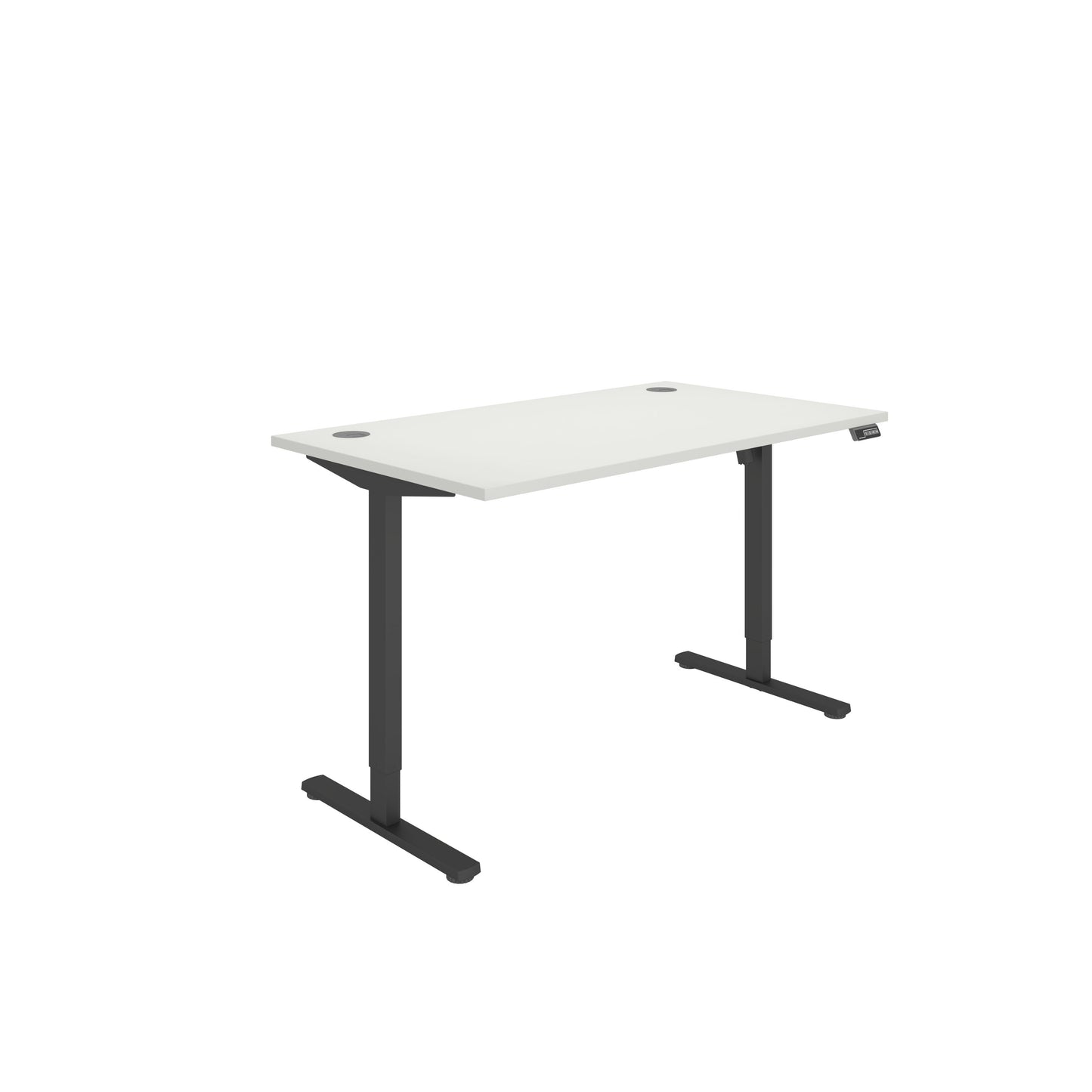 Core|Single Motor|Sit Stand Desk (FSC)|1400x800|White-Black