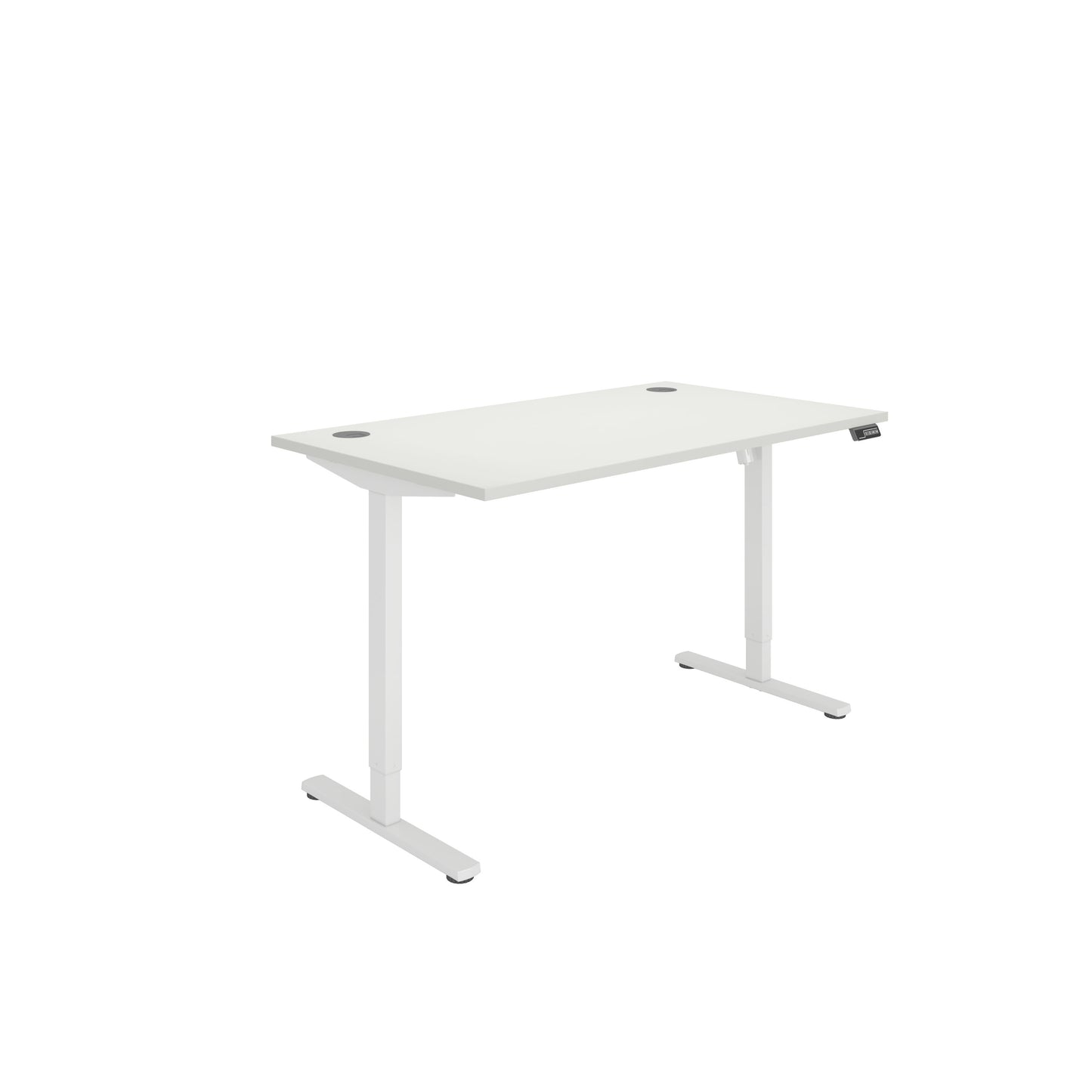 Core|Single Motor|Sit Stand Desk (FSC)|1400x800|White-White