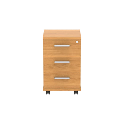 Core|3 Drawer|Tall Mobile Under Desk Pedestal (FSC)|Norwegian Beech