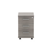 Core|3 Drawer|Tall Mobile Under Desk Pedestal (FSC)|Alaskan Grey Oak
