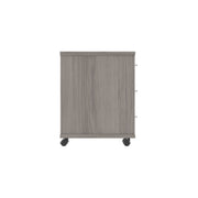 Core|3 Drawer|Tall Mobile Under Desk Pedestal (FSC)|Alaskan Grey Oak