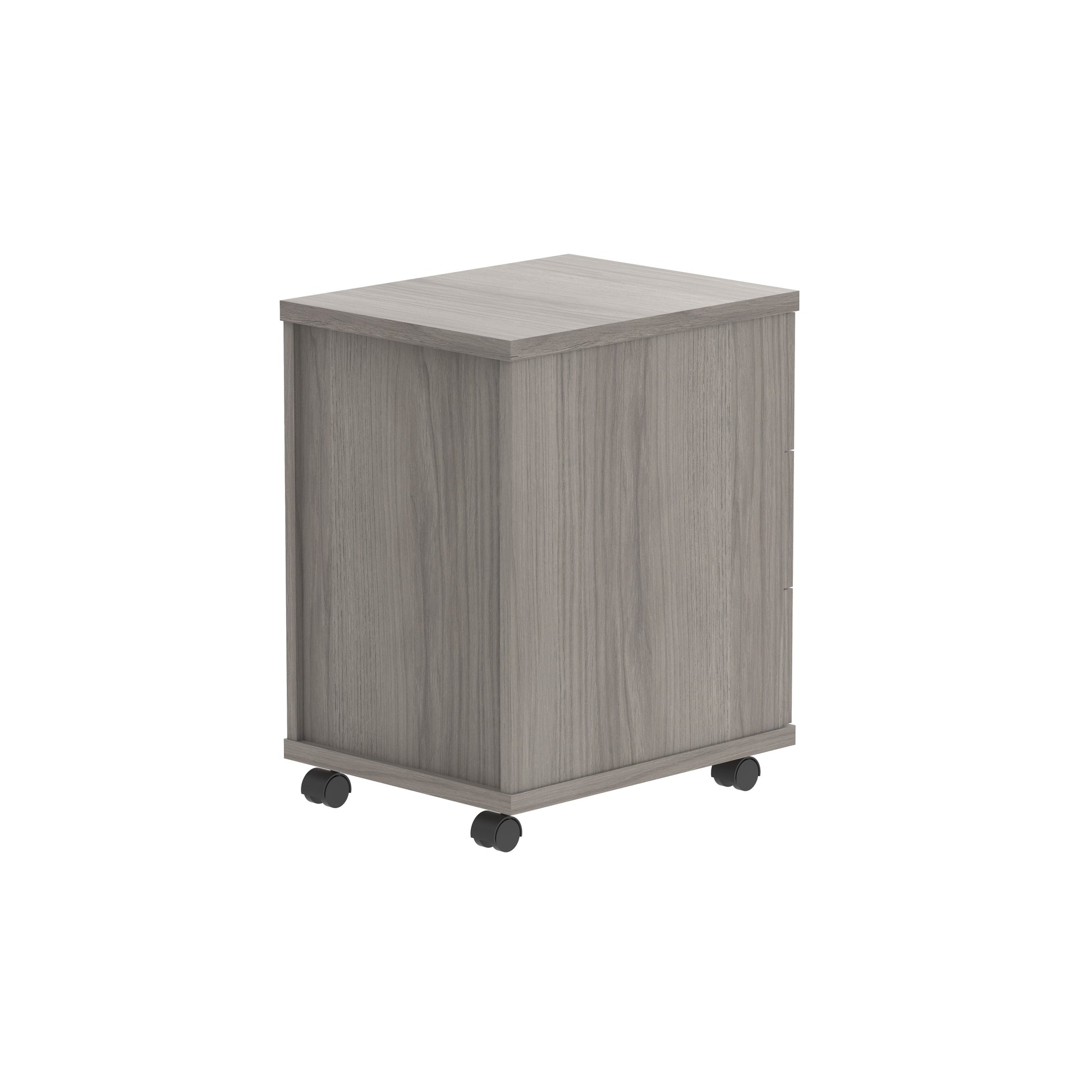 Core|3 Drawer|Tall Mobile Under Desk Pedestal (FSC)|Alaskan Grey Oak