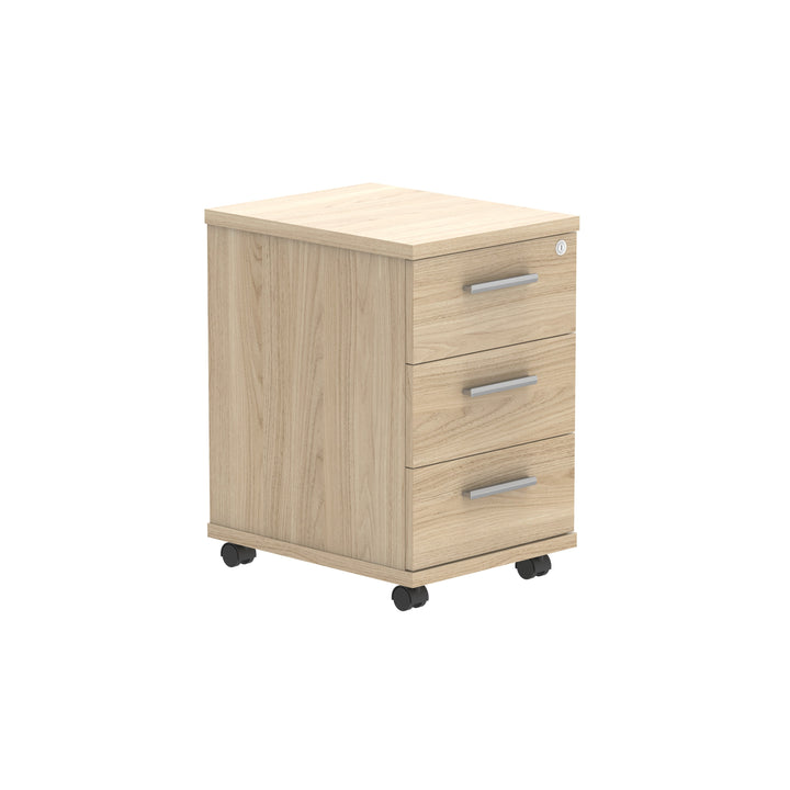 Core|3 Drawer|Tall Mobile Under Desk Pedestal (FSC)|Canadian Oak