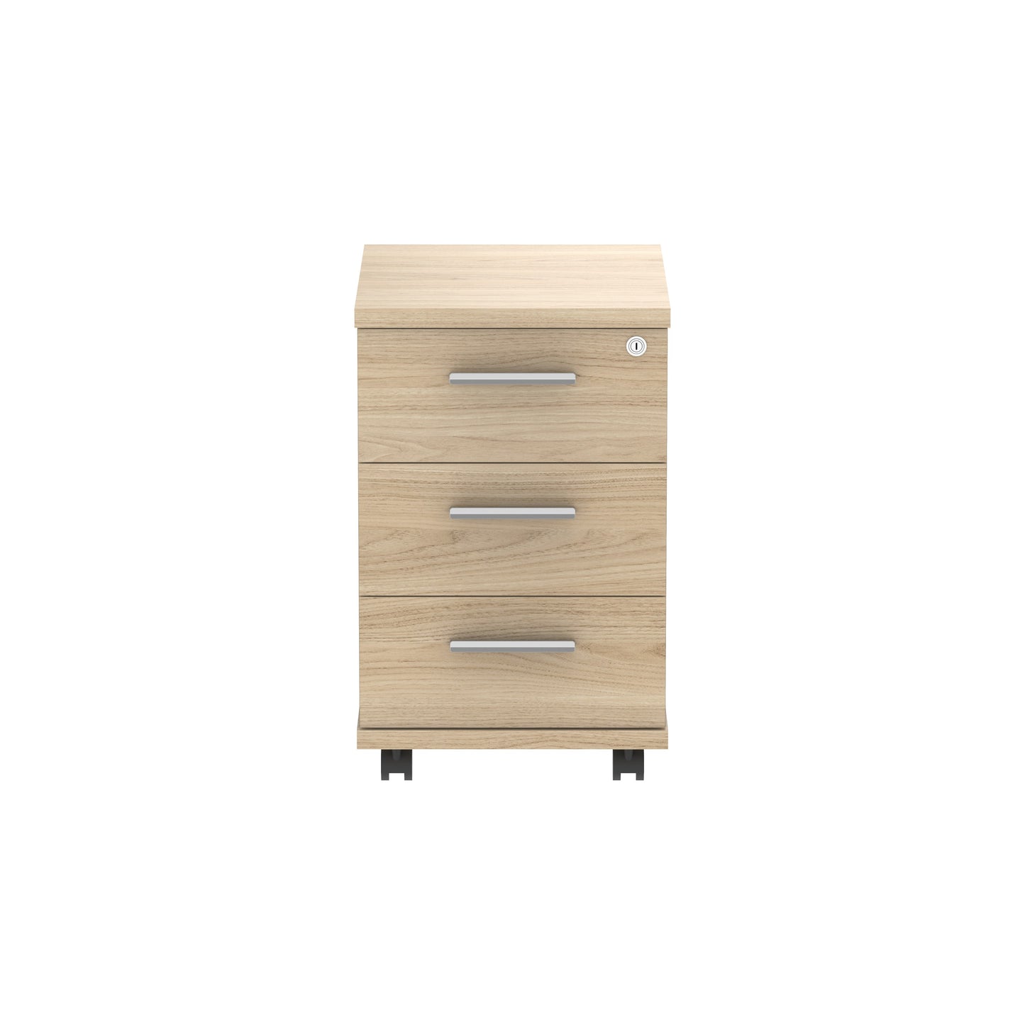 Core|3 Drawer|Tall Mobile Under Desk Pedestal (FSC)|Canadian Oak