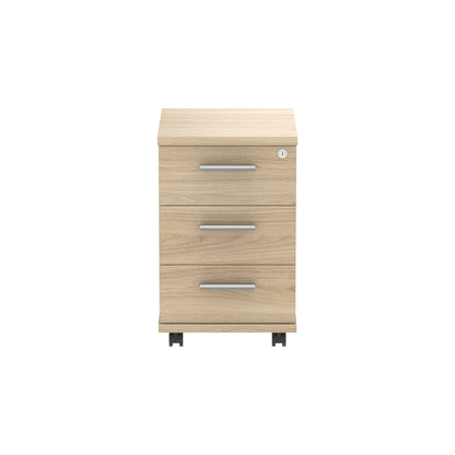 Core|3 Drawer|Tall Mobile Under Desk Pedestal (FSC)|Canadian Oak