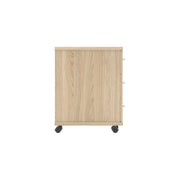 Core|3 Drawer|Tall Mobile Under Desk Pedestal (FSC)|Canadian Oak