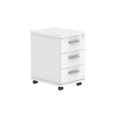 Core|3 Drawer|Tall Mobile Under Desk Pedestal (FSC)|White
