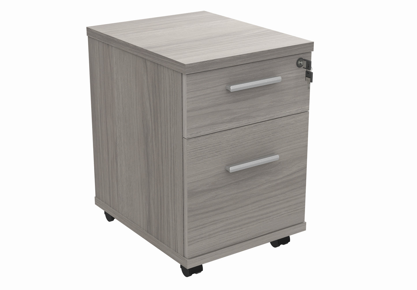 Core|2 Drawer|Mobile Under Desk Pedestal (FSC)|Grey Oak
