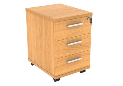 Core|3 Drawer|Mobile Under Desk Pedestal (FSC)|Beech
