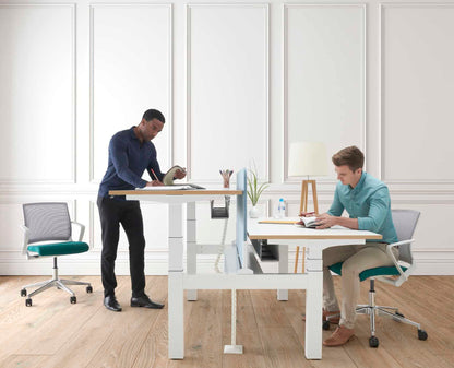 Verco Operator/Task Chair - Cube Medium Back Task Chair & Mesh Back with Arms