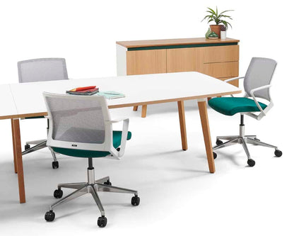 Verco Operator/Task Chair - Cube Medium Back Task Chair & Mesh Back with Arms