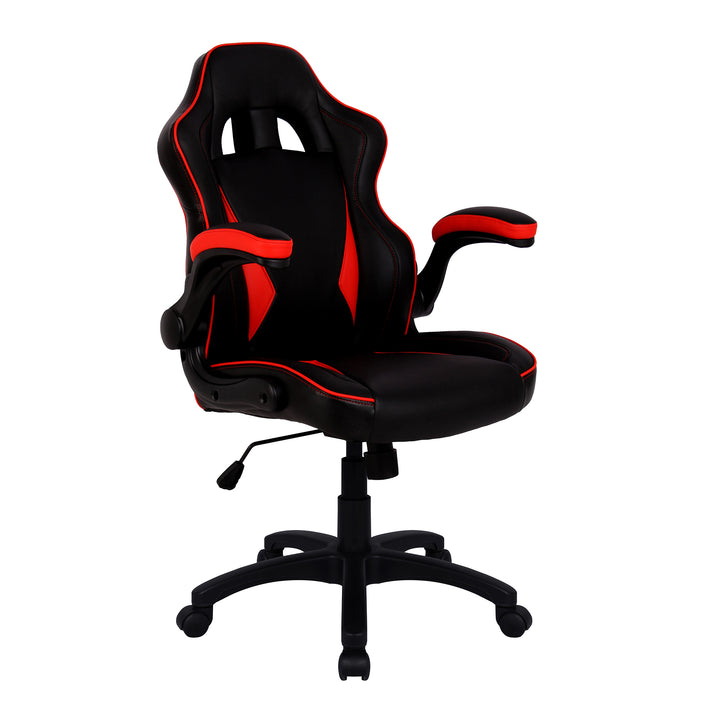 Predator Ergonomic Gaming Chair with Folding Arms and Lumbar Support