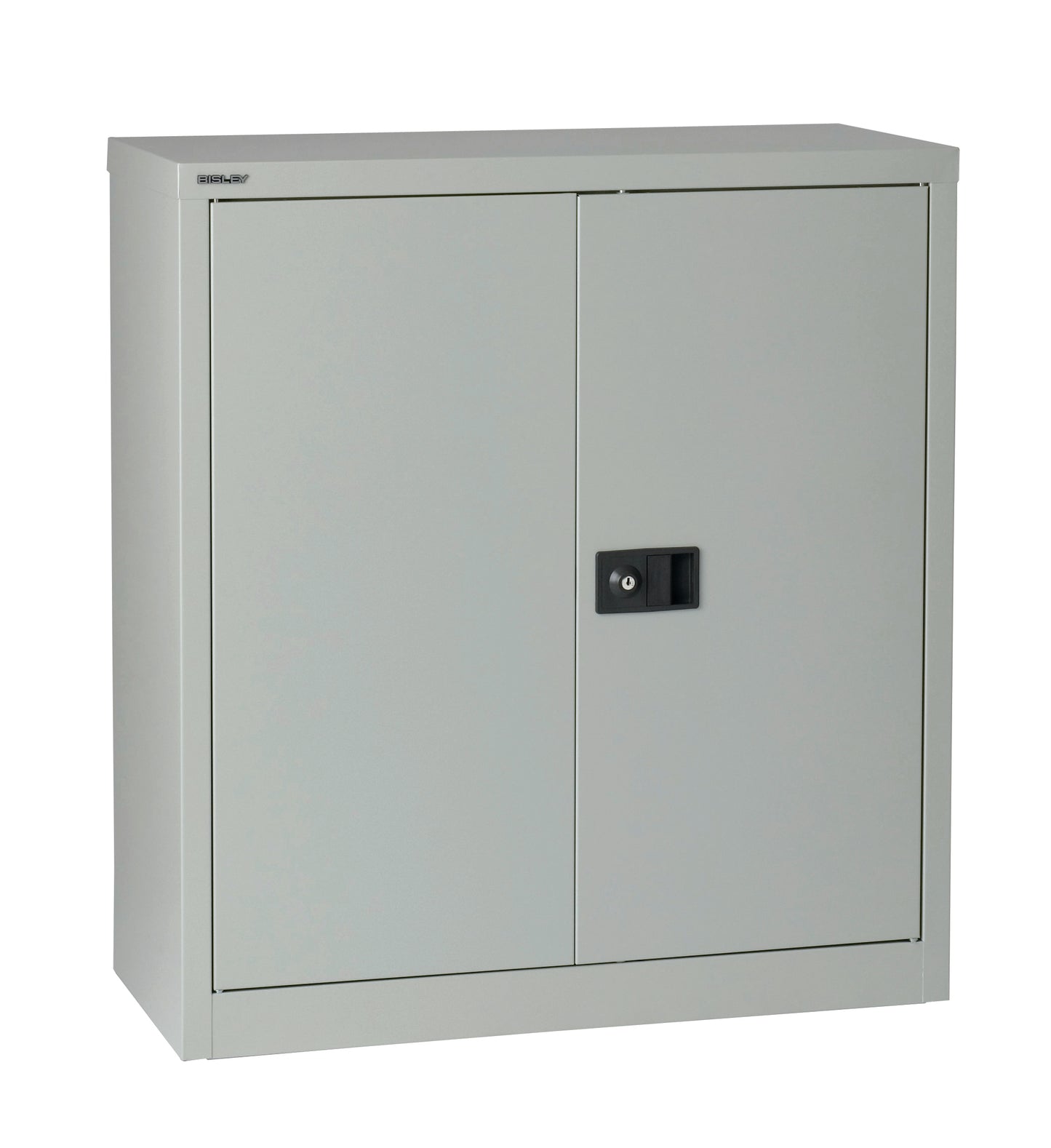 Bisley|2 Door|1 Shelf|Steel|Cupboard|914x400x1000|Goose Grey