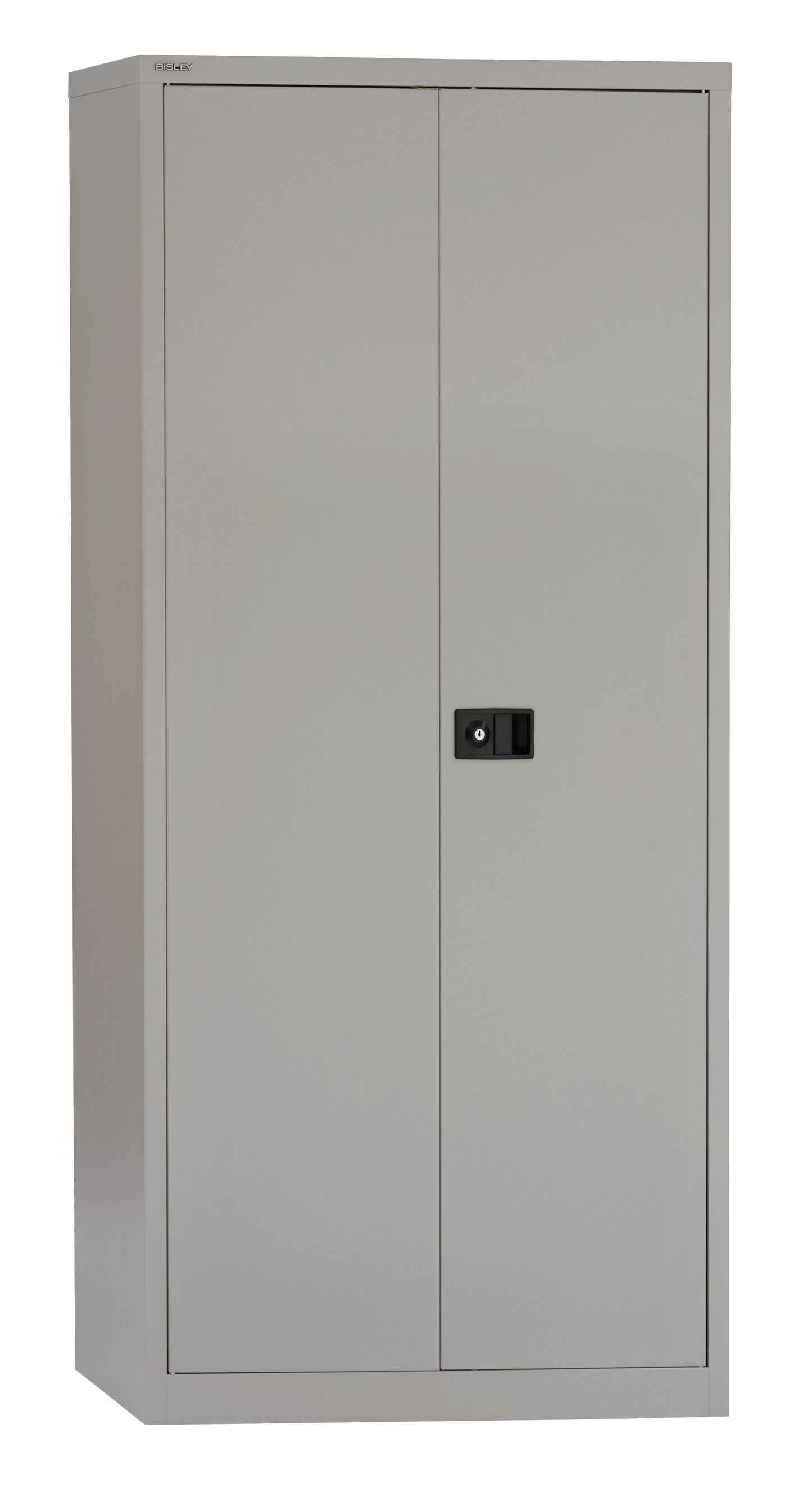 Bisley|2 Door|4 Shelf|Steel|Cupboard|914x400x1950|Grey