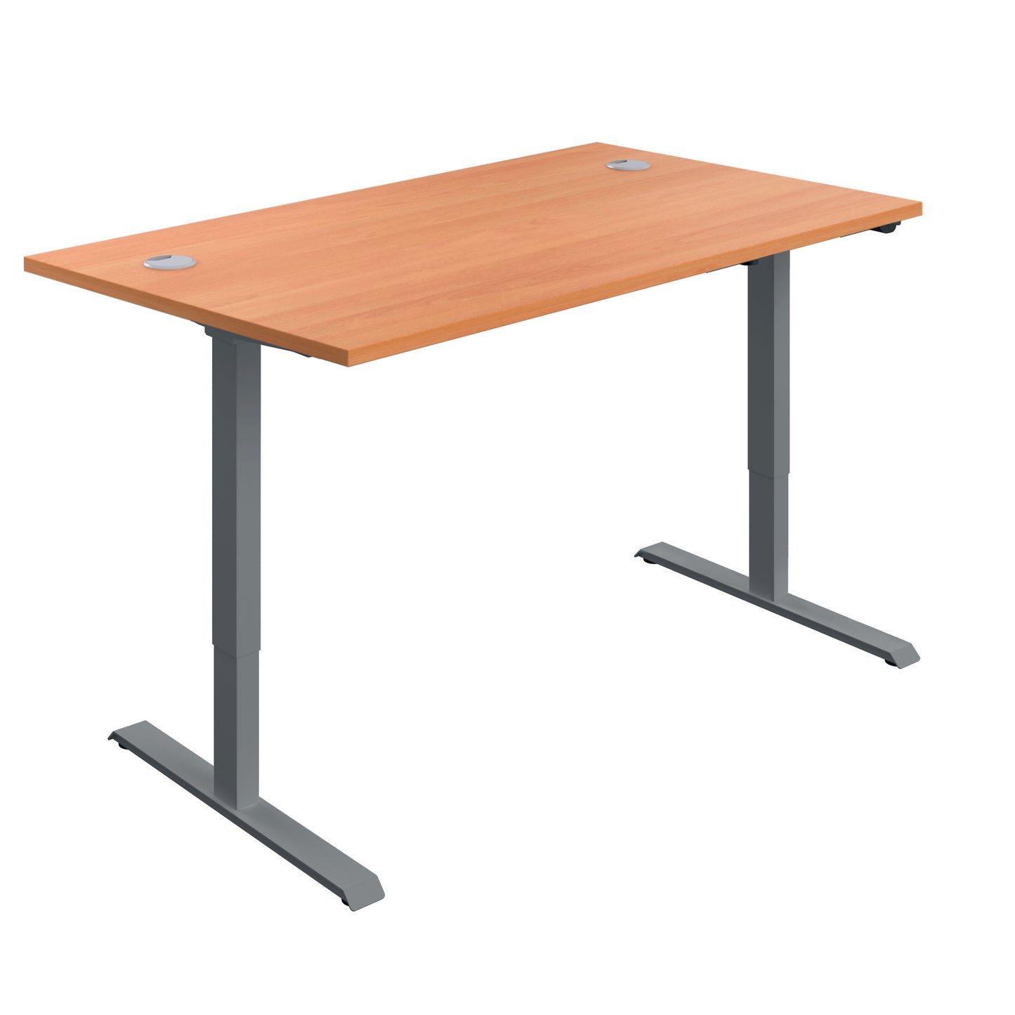 Aztec|Single Motor|Sit Stand Desk|1200x800|Beech-Graphite