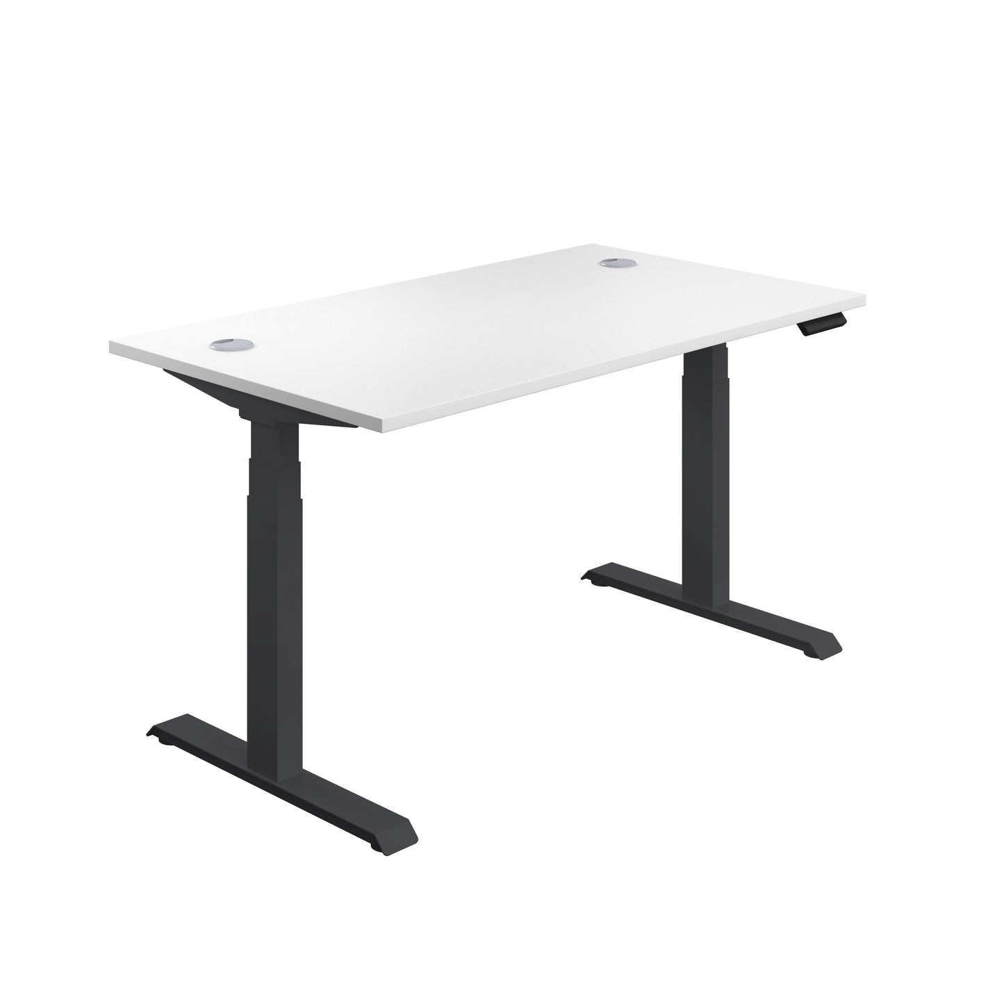 Aztec|Dual Motor|Sit Stand Desk|1200x800|White-Black