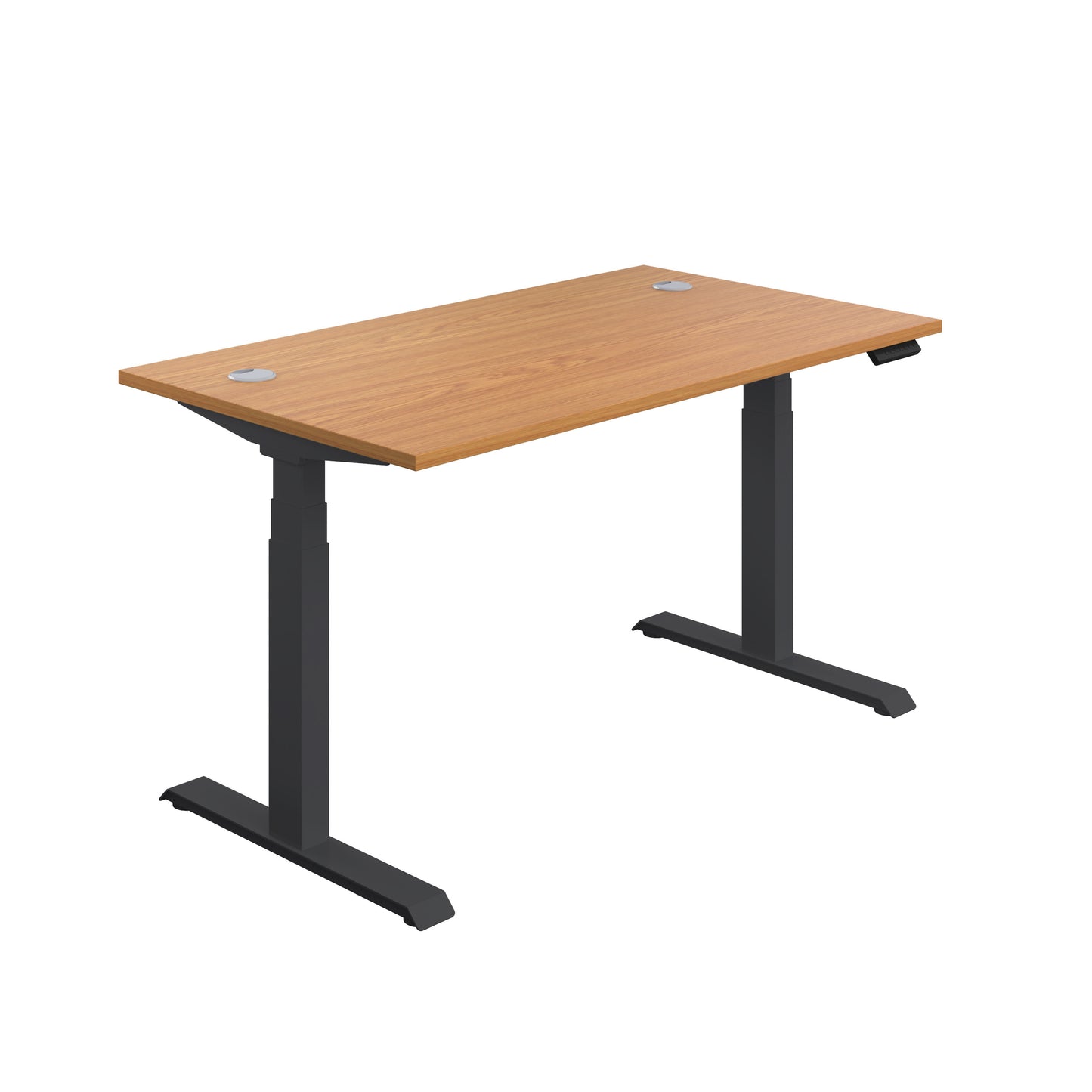 Aztec|Dual Motor|Sit Stand Desk|1600x800|Nova Oak-Black