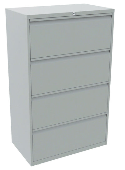 Bisley|4 Drawer|Steel|Side Filer|Light Grey