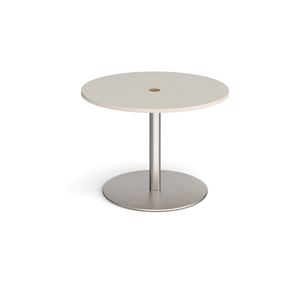 Eternal power ready circular meeting table - ETN10C-CO-BS-LG