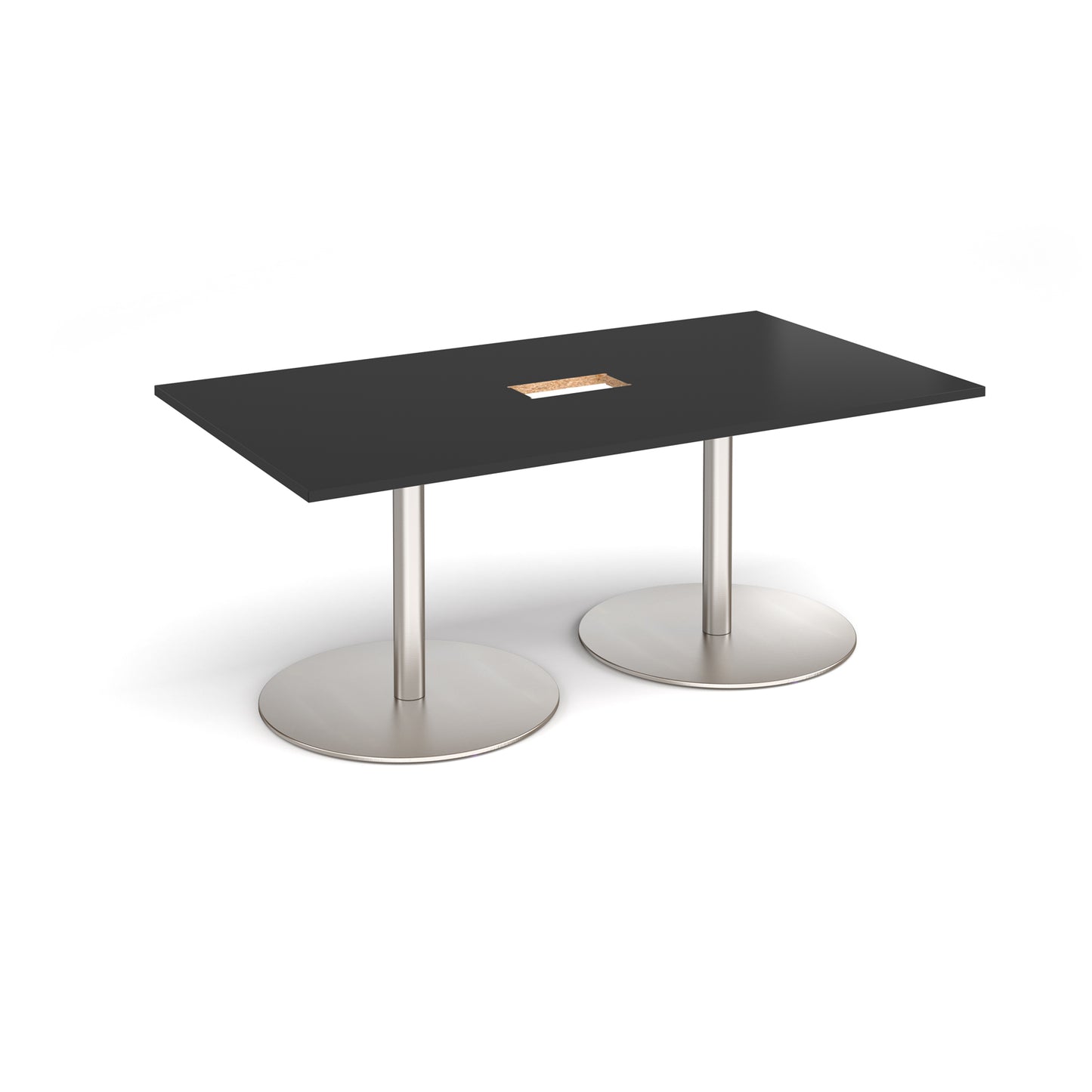 Eternal rectangular power ready boardroom table - ETN18-CO-BS-BK