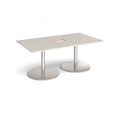 Eternal rectangular power ready boardroom table - ETN18-CO-BS-LG