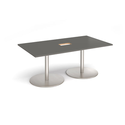 Eternal rectangular power ready boardroom table - ETN18-CO-BS-OG