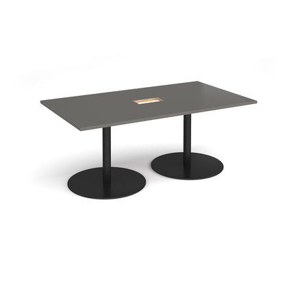 Eternal rectangular power ready boardroom table - ETN18-CO-K-OG