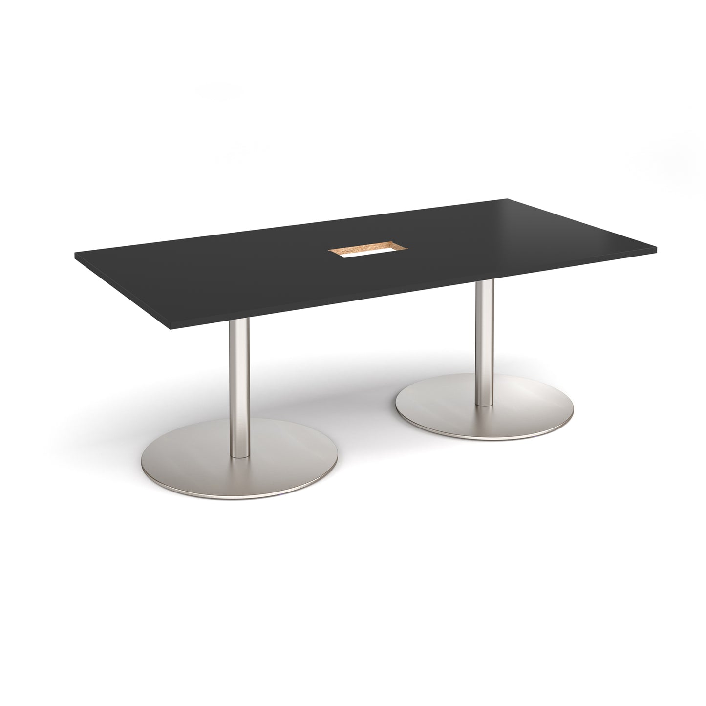 Eternal rectangular power ready boardroom table - ETN20-CO-BS-BK