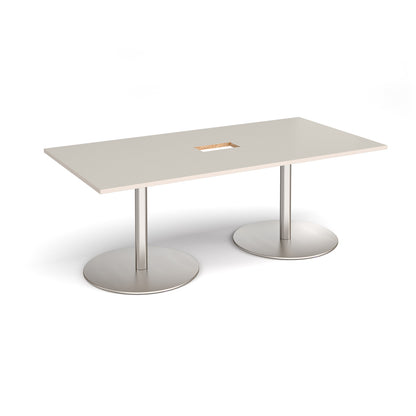 Eternal rectangular power ready boardroom table - ETN20-CO-BS-LG