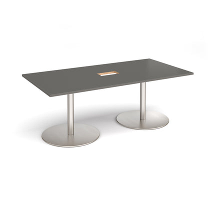 Eternal rectangular power ready boardroom table - ETN20-CO-BS-OG