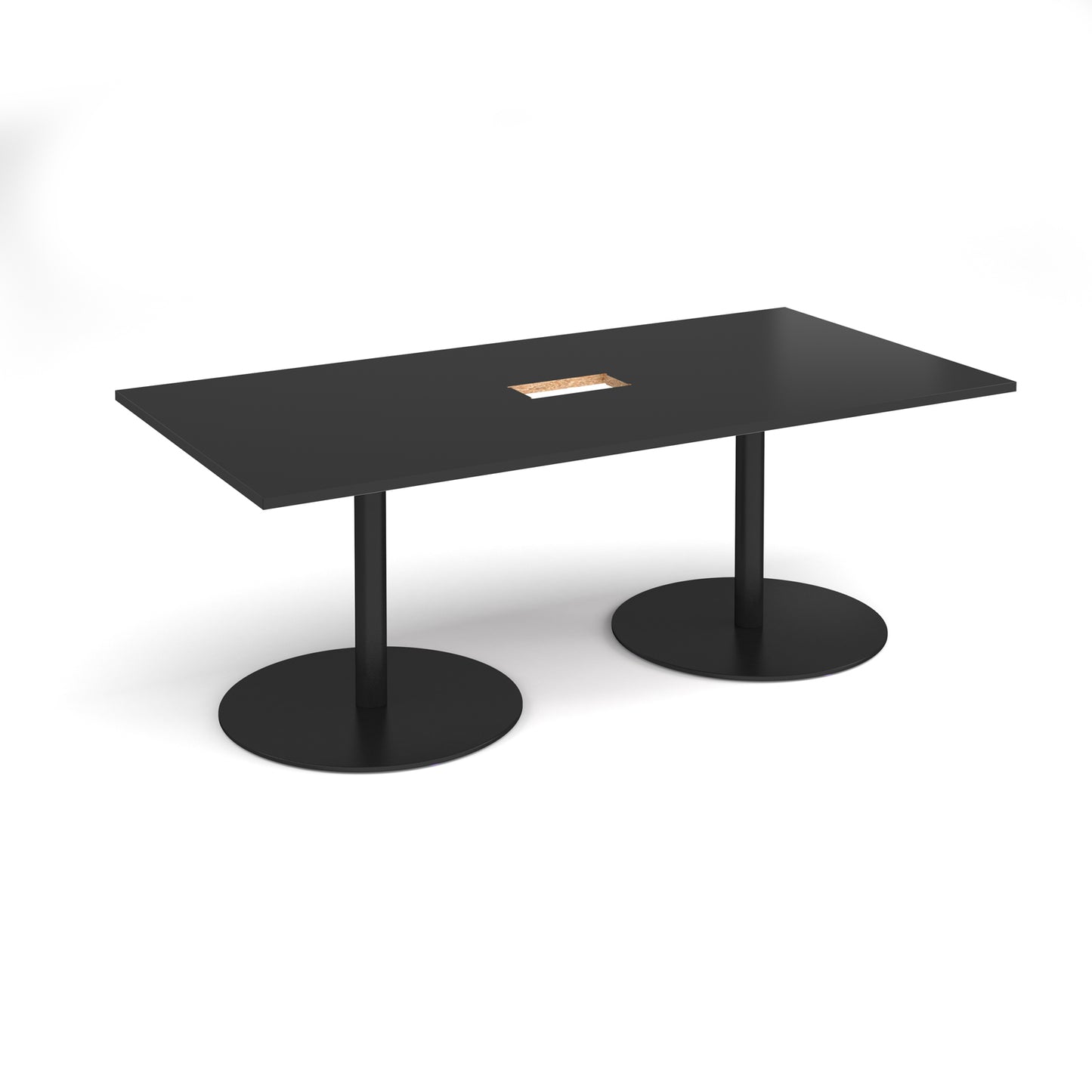 Eternal rectangular power ready boardroom table - ETN20-CO-K-BK