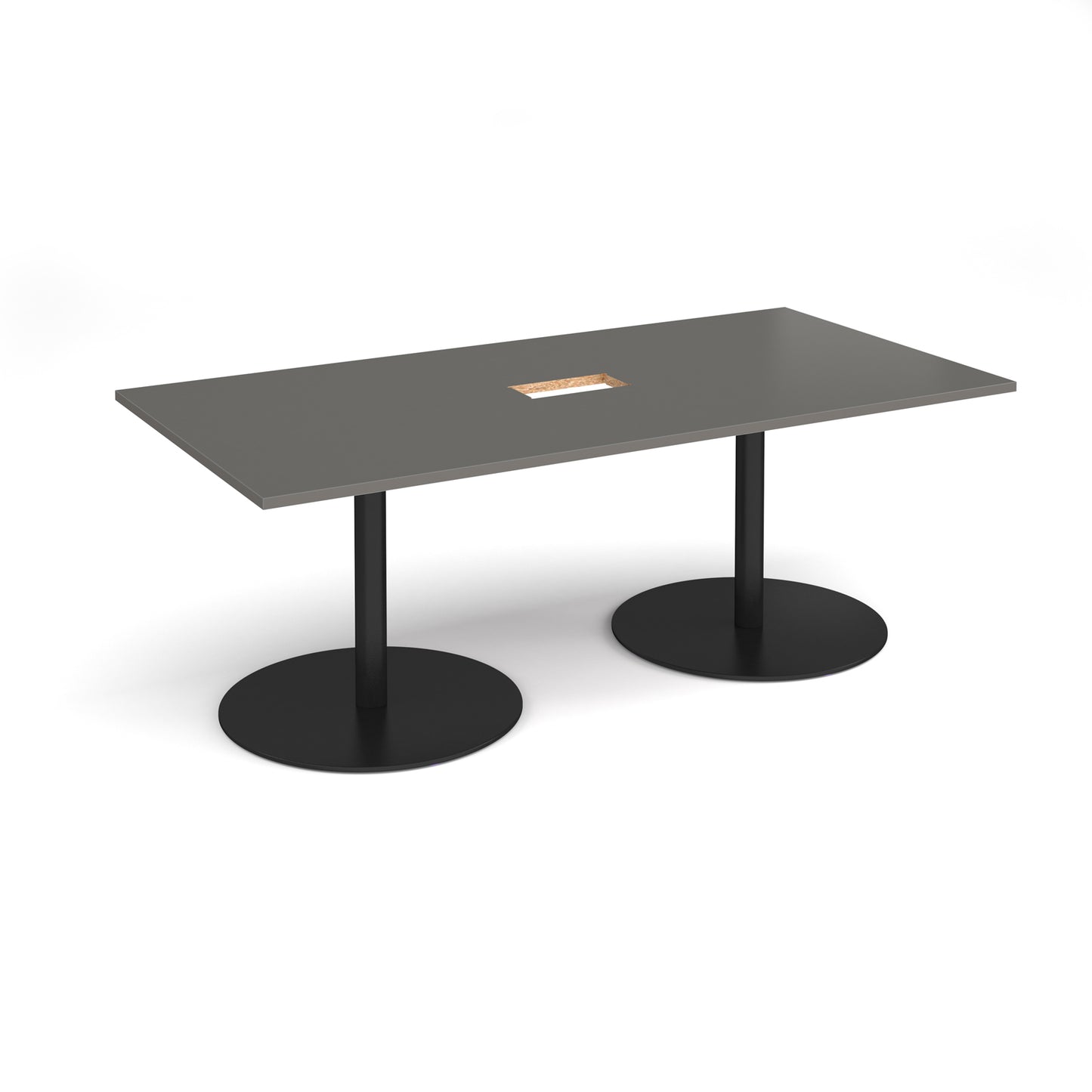Eternal rectangular power ready boardroom table - ETN20-CO-K-OG