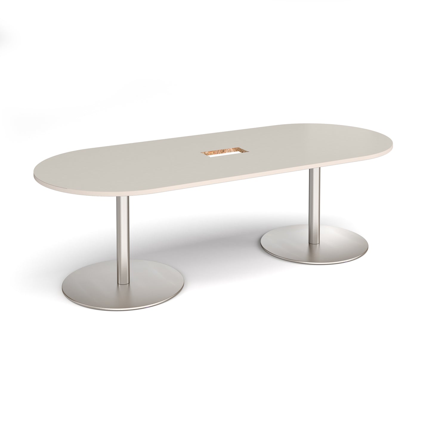Eternal radial end power ready boardroom table - ETN24-CO-BS-LG