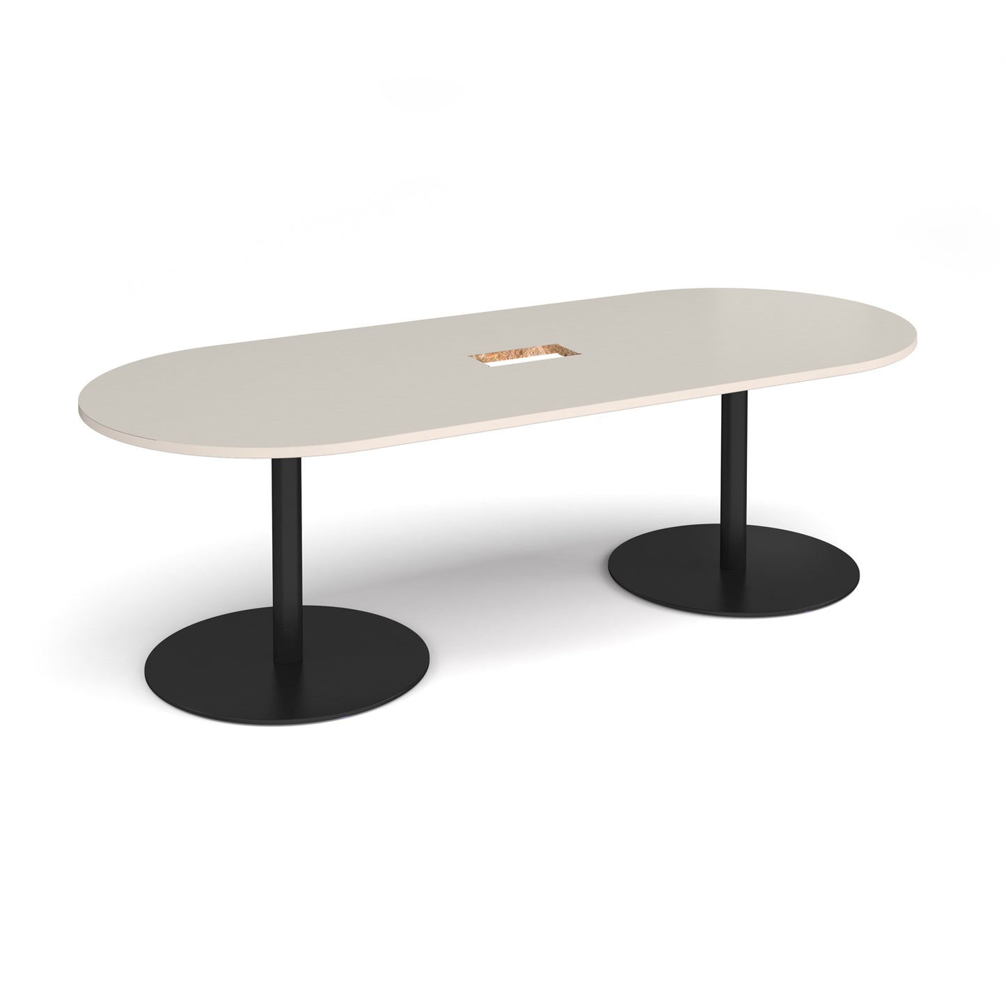 Eternal radial end power ready boardroom table - ETN24-CO-K-LG