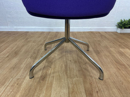 Boss Design Kruze Purple Swivel Tub Chair / Reception / Lounge - UK DELIVERY