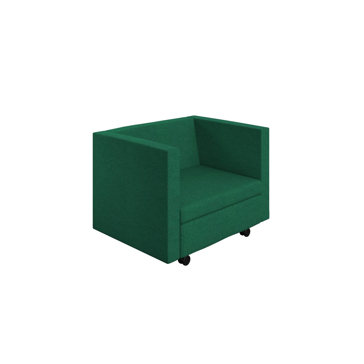 Kuddle|Low Armchair with Castors|1 Seat|1000x800x800|Band 7|Unlimited