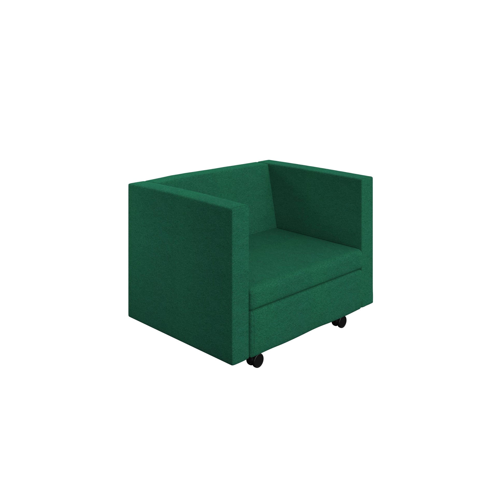 Kuddle|Low Armchair with Castors|1 Seat|1000x800x800|Band 7|Unlimited