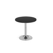 Genoa circular dining table with trumpet base