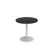 Genoa circular dining table with trumpet base