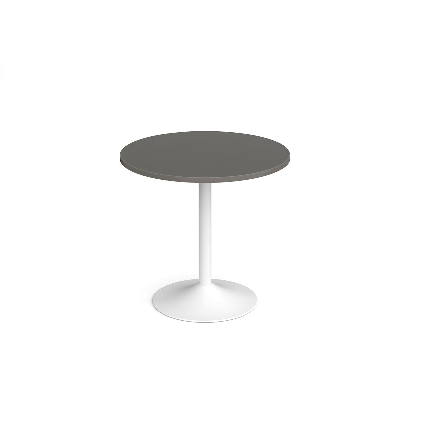 Genoa circular dining table with trumpet base - GDC800-WH-OG