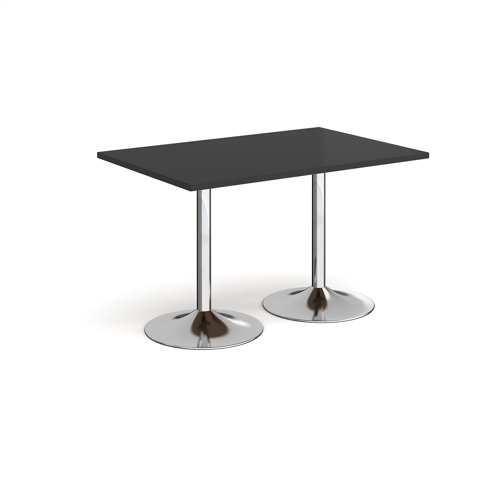 Genoa rectangular dining table with trumpet base - GDR1200-C-BK