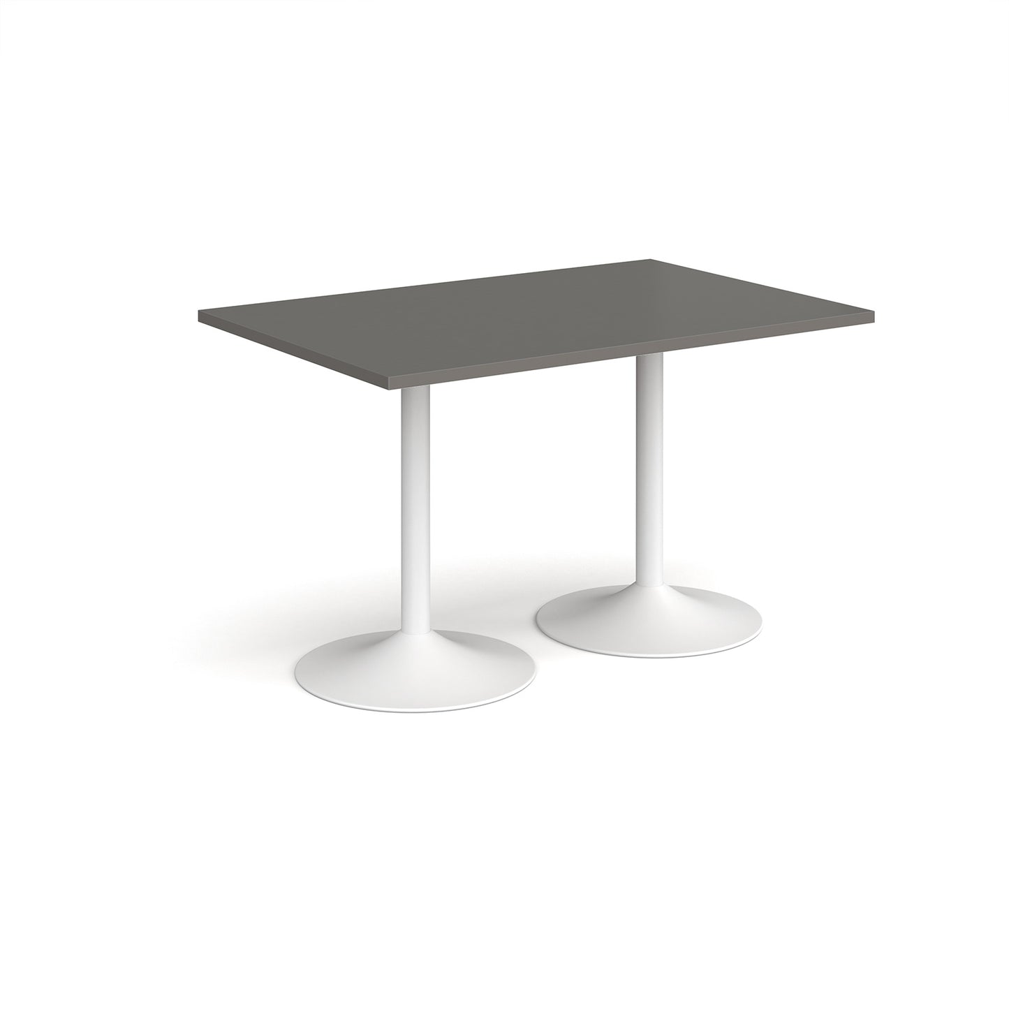 Genoa rectangular dining table with trumpet base - GDR1200-WH-OG