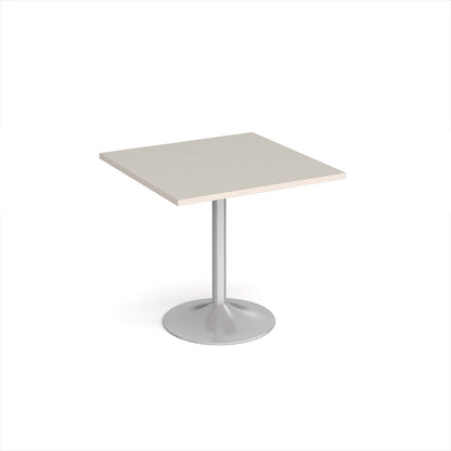 Genoa square dining table with trumpet base - GDS800-S-LG