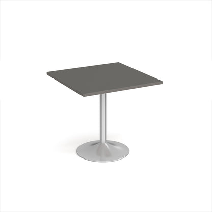 Genoa square dining table with trumpet base - GDS800-S-OG