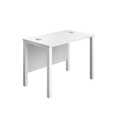 Aztec|Rectangular Desk|Goal Post Leg|1000x600|White-White