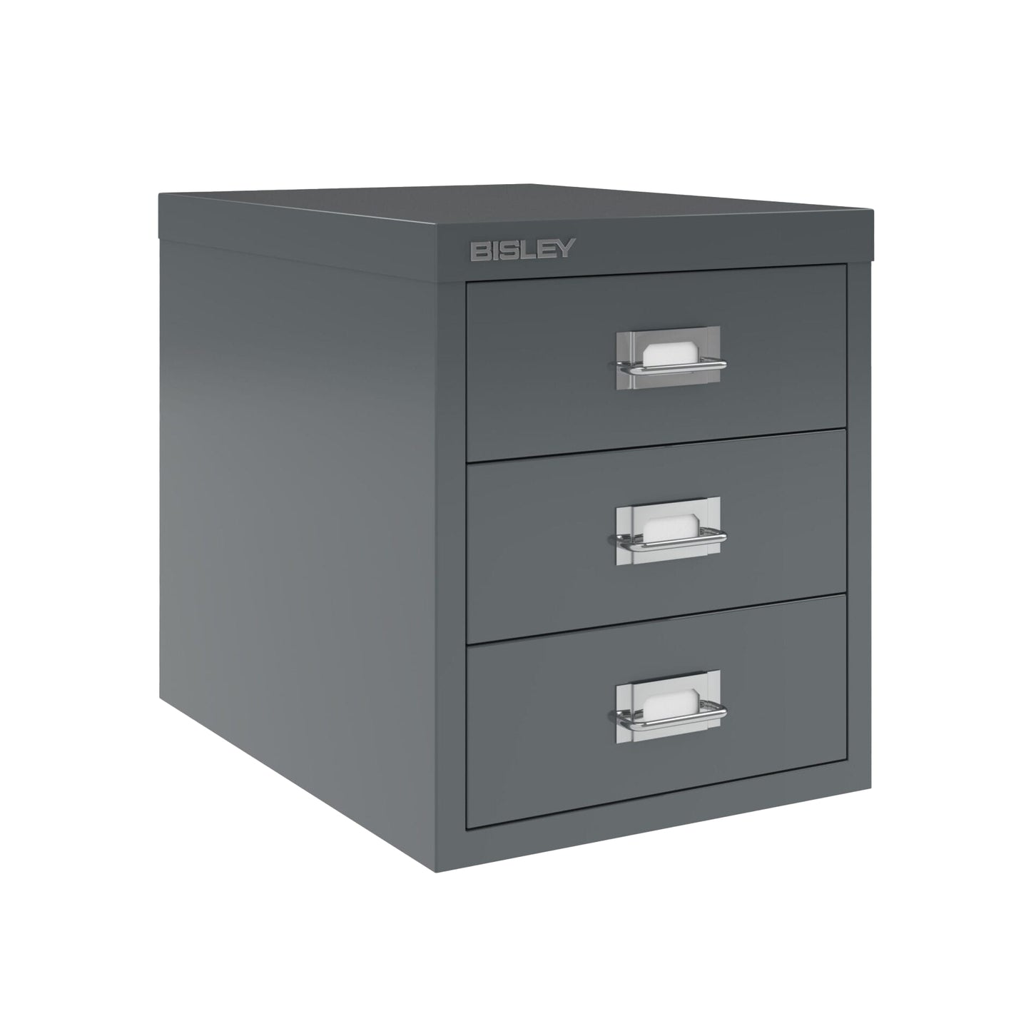 Bisley|3 Multidrawer|Steel|Filing Cabinet|279x380x325|Anthracite Grey